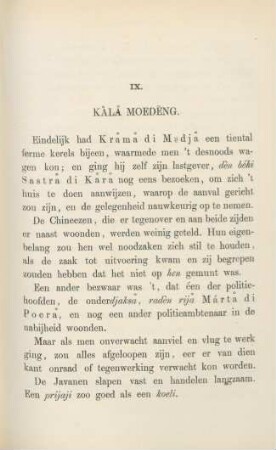 IX. Kala moedeng