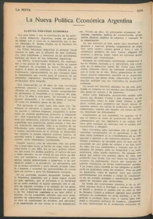La nueva política económica Argentina
