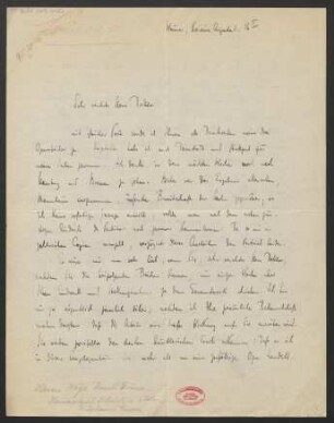 Brief an Ludwig Strecker an B. Schott's Söhne : 27.04.1921