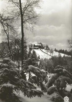 Wachberg mit Berggasthaus bei Saupsdorf
