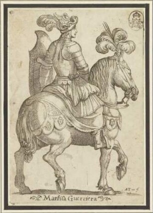 Marfisa Guerriera (Die Kriegerin Marfisa, aus der Serie von acht Personen aus Ariosts Orlando Furioso)