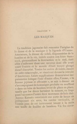 Chapitre V. Les masques