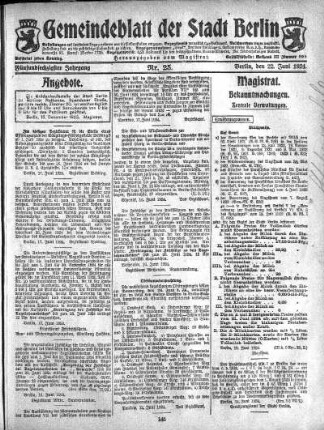 1924,25: Nr. 25, 22. Juni 1924