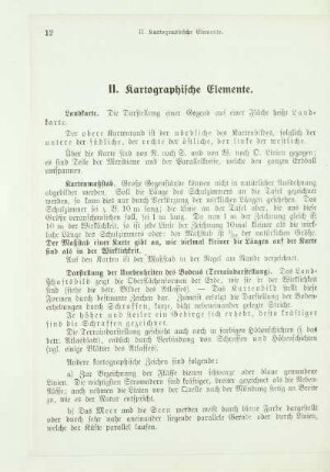 II. Kartographische Elemente
