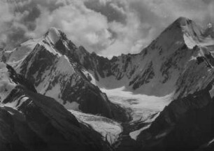 Gletscher : Ein Gletscher im Tian Shan Hochgebirge