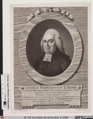 Bildnis Gotthilf Friedemann Loeber