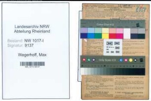 Entnazifizierung Max Wegerhoff , geb. 03.12.1894 (Buchhalter)
