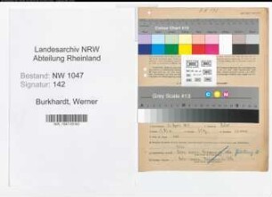 Entnazifizierung Werner Burkhardt , geb. 21.04.1911 (Arzt)
