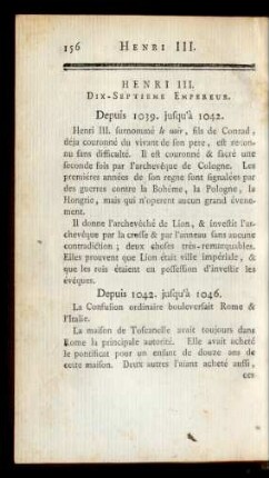 Henri III. Dix-Septieme Empereur.