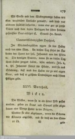 XXVI. Wicken