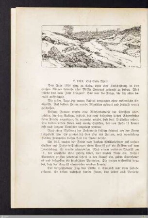 V. 1915. Bis Ende April