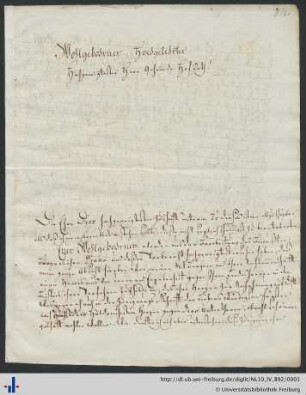 Nachlass F. D. Ring (NL 10/IV B 92) : Briefe von Ernst Ludwig Deimling an Friedrich Dominicus Ring