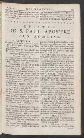 Epistre De S. Paul Apostre Aux Romains