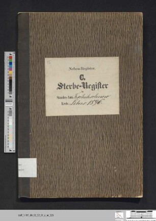 Sterberegister Güldendorf 1896