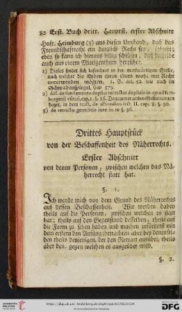Drittes Hauptstueck von der Beschaffenheit des Naeherrechts