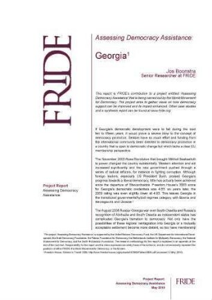 Assessing democracy assistance: Georgia