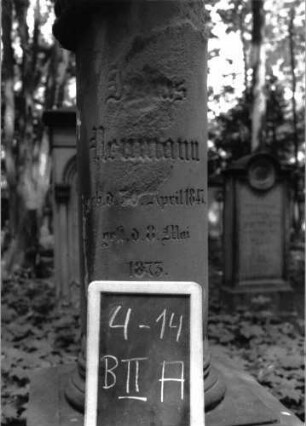 Grabstein B II A/4/14 (Detailaufnahme)
