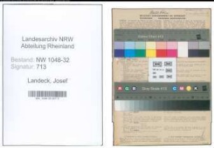 Entnazifizierung Josef Landeck , geb. 19.12.1903 (Angestellter)