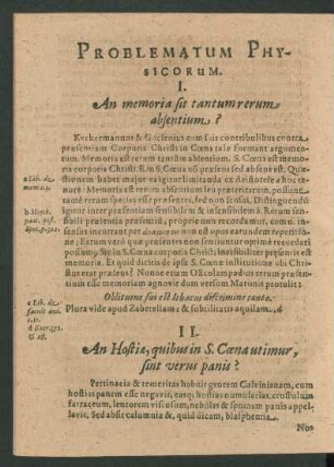 Problematum Physicorum.
