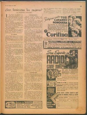 ¿Son feministas las mujeres?