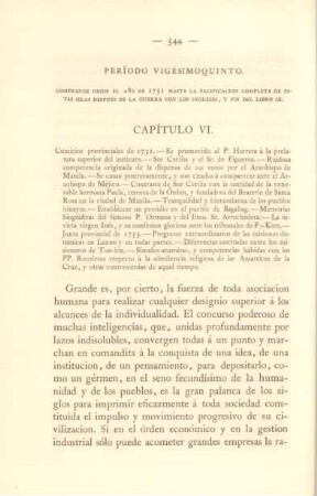Período vigésimoquinto. Comprende desde el ano de 1751 hasta la pacificacion completa ...