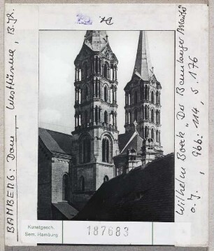 Bamberg: Dom, Westtürme