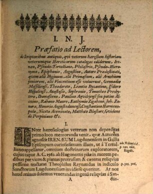 Thomae Ittigii Lipsiensis, SS. Theol. Licent. & Aedis Nicolaitanae in patria Archidiacone De Haeresiarchis aevi Apostolici & Apostolico proximi, seu primi & secundi a Christo nato seculi Dissertatio
