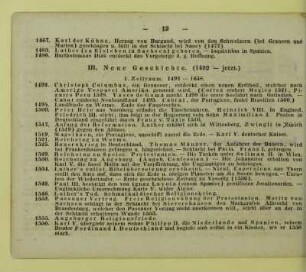 III. Neue Geschichte. (1492 - jetzt.)