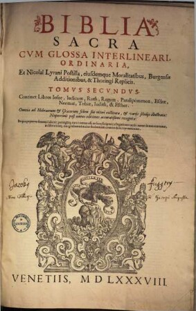 Biblia Sacra, 2