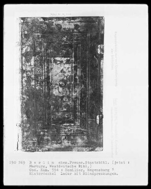 Homiliarium — Rückdeckel