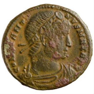Münze, Follis, Aes 3, 330 - 333 n. Chr.