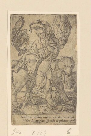 Der Geiz (Aldegrever, Tugenden und Laster, 1552)