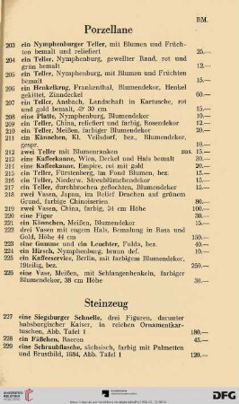 Steinzeug (Nr. 227-234)