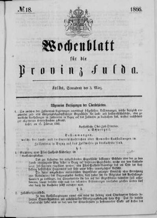 Nr. 18, Ausgabe vom 03. Mäz 1866
