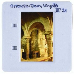 Bitonto, Kathedrale : Krypta