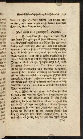 141-155, Das drey und zwanzigste Capitel. - Das vier und zwanzigste Capitel.