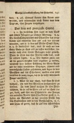 141-155, Das drey und zwanzigste Capitel. - Das vier und zwanzigste Capitel.