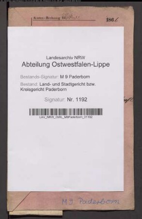 Erblasser: Hartmann, Maria Franziska: