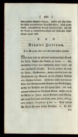 Neunter Zeitraum.