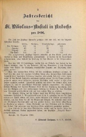 Jahres-Bericht. 1896