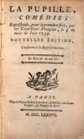 La pupille : comédie