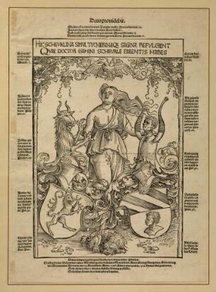 Das Ehewappen des Christoph Scheurl und der Helena Tucher (Die Wappen der Scheurl und Tucher)