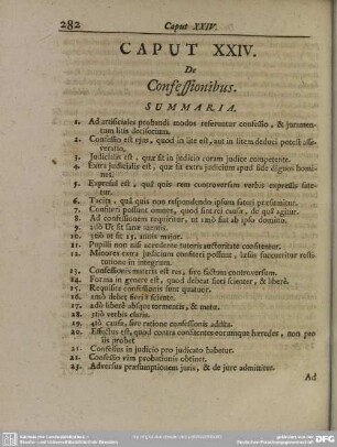 Caput XXIV. De Confessionibus