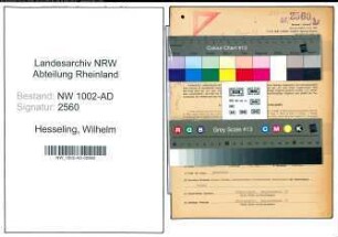 Entnazifizierung Wilhelm Hesseling, geb. 18.05.1885 (Verw.Obersekretaer)