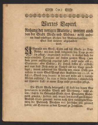 Viertes Capitel. Anhang der vorigen Materie ...