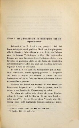 Zur Umlagerung der Oximidoverbindungen