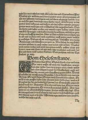 Vom Ehelosen stande.
