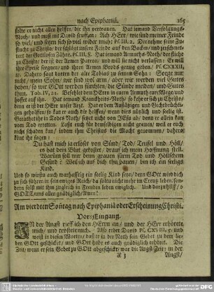 Am vierdten Son[n]tag nach Epiphaniä oder Erscheinung Christi