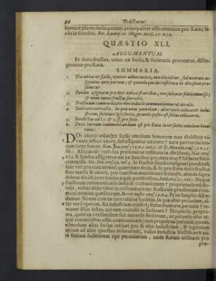 Quaestio XLI. / Quaestio LX.