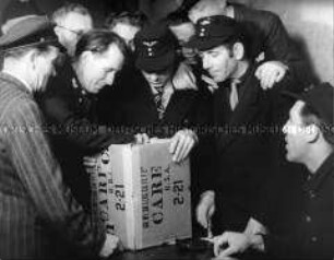 Care-Pakete für Reichsbahner